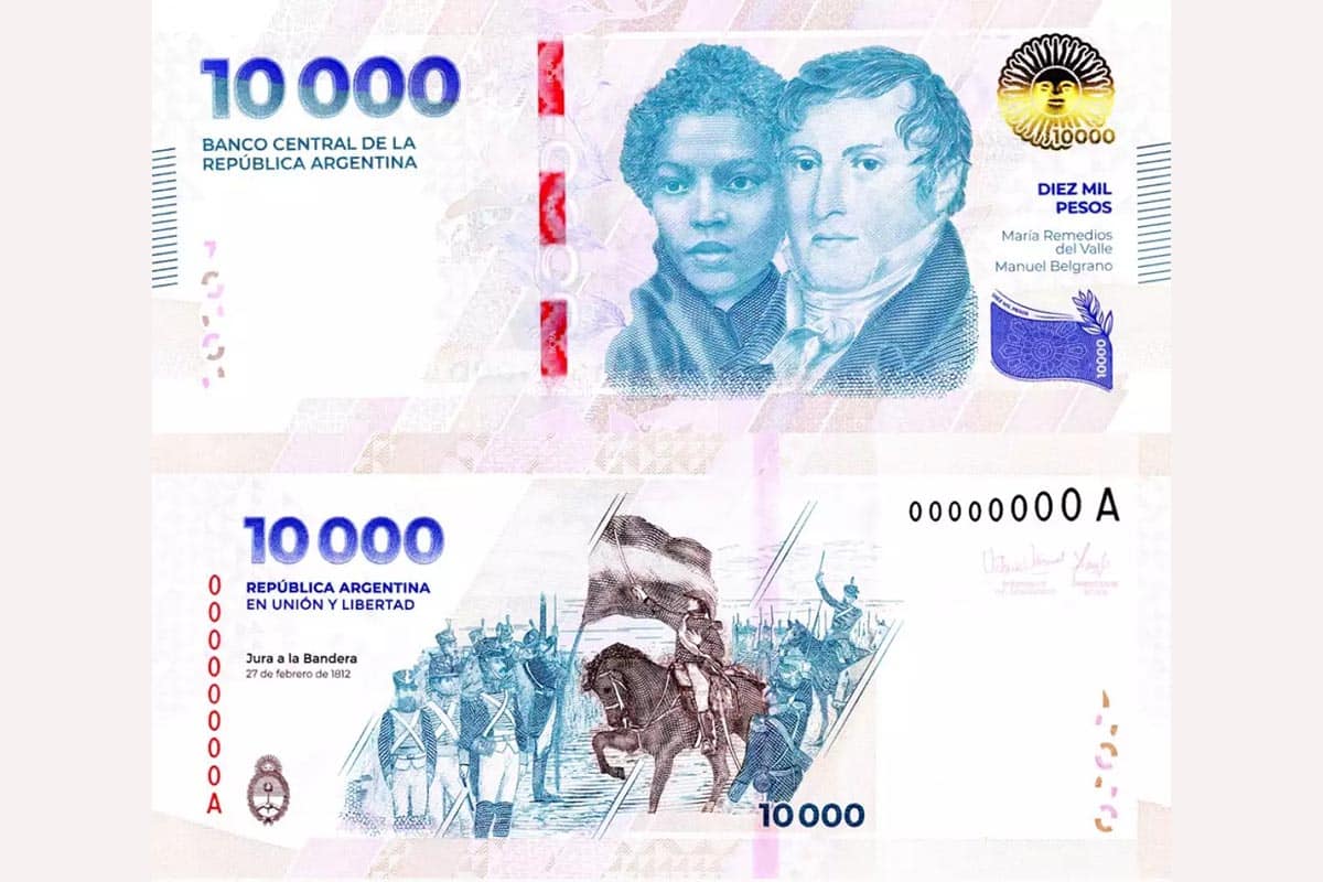 Nouveau billet de 10 000 pesos en Argentine : une réponse à l'inflation galopante