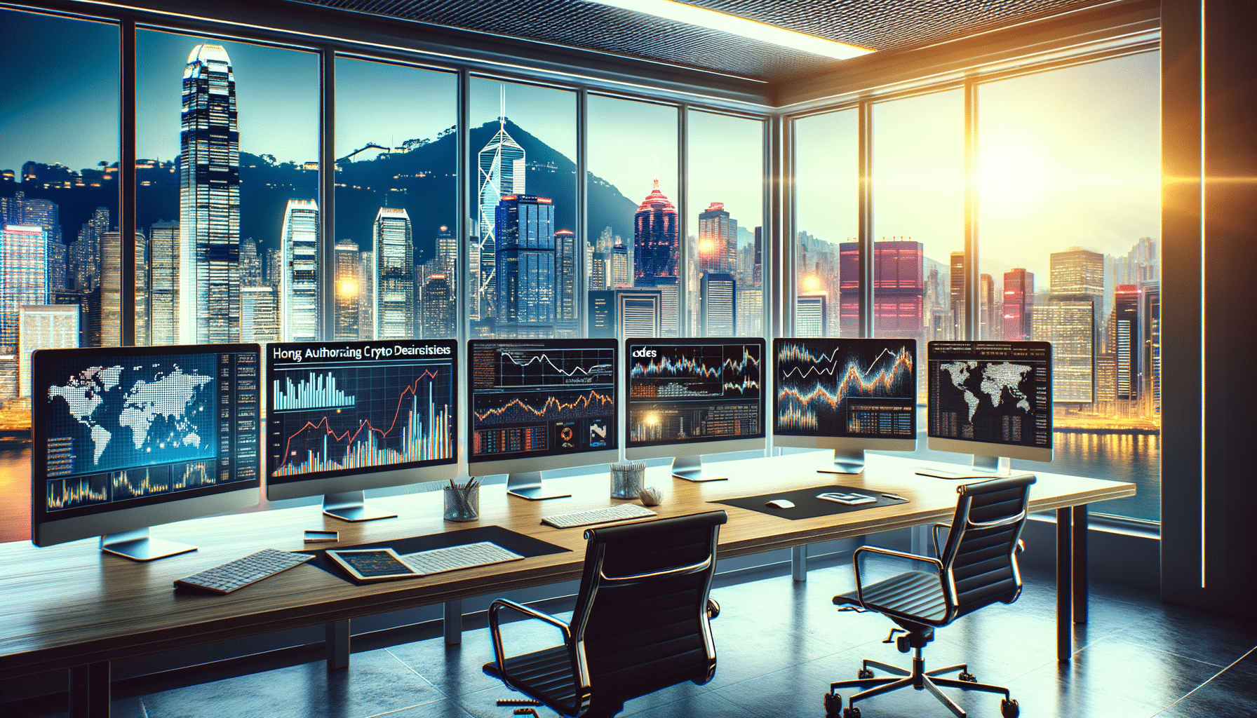 Investisseurs professionnels analysant les dérivés crypto à Hong Kong