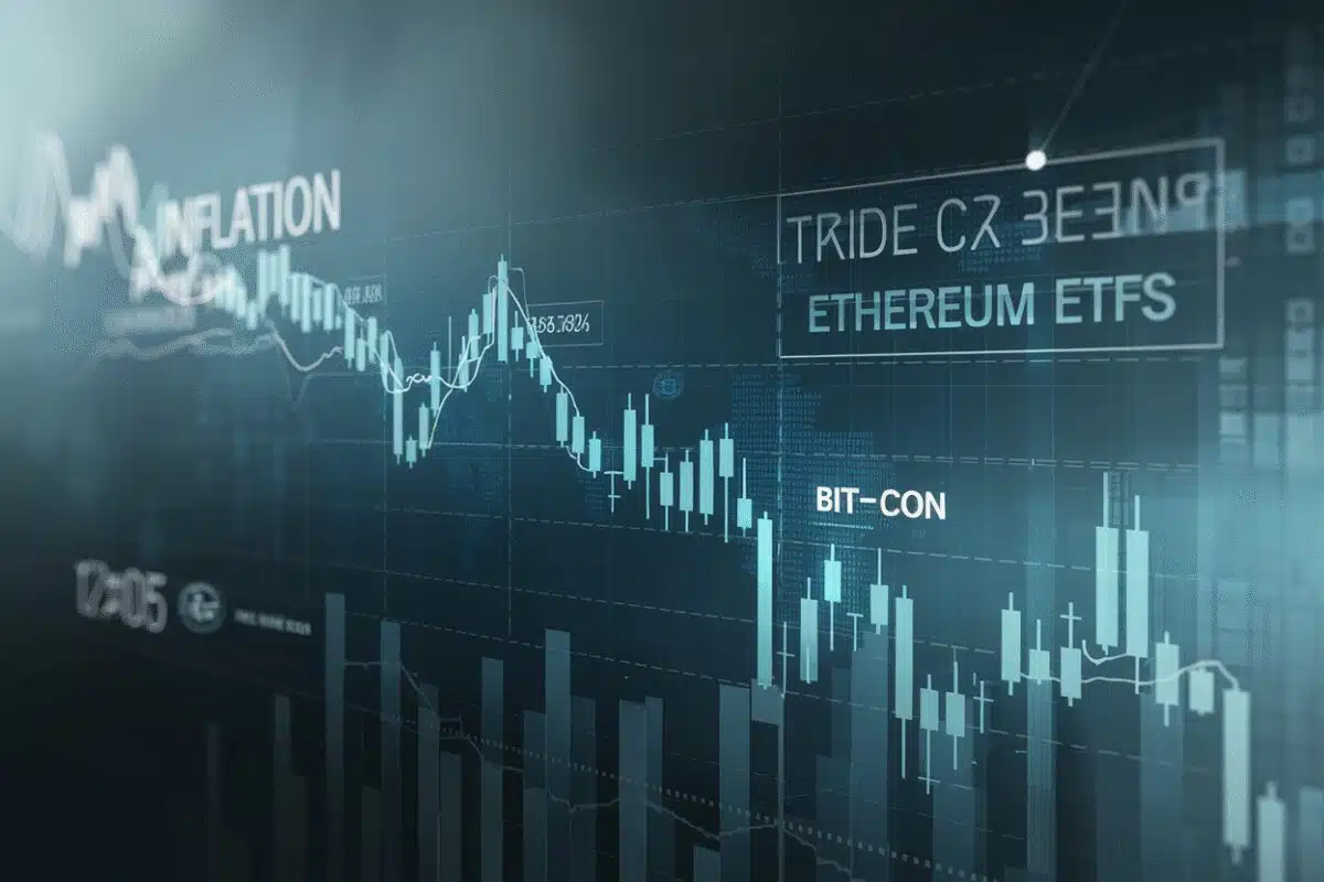 Les etf bitcoin et ethereum subissent des retraits de capitaux face à l'inflation croissante et aux tarifs trump