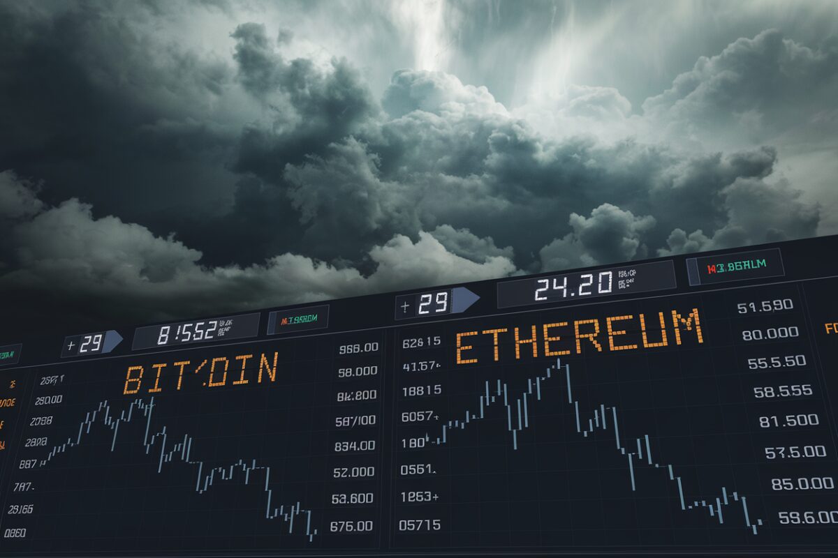 Le bitcoin et l'ethereum chutent simultanément alors que les marchés cryptographiques adoptent une stratégie de réduction des risques