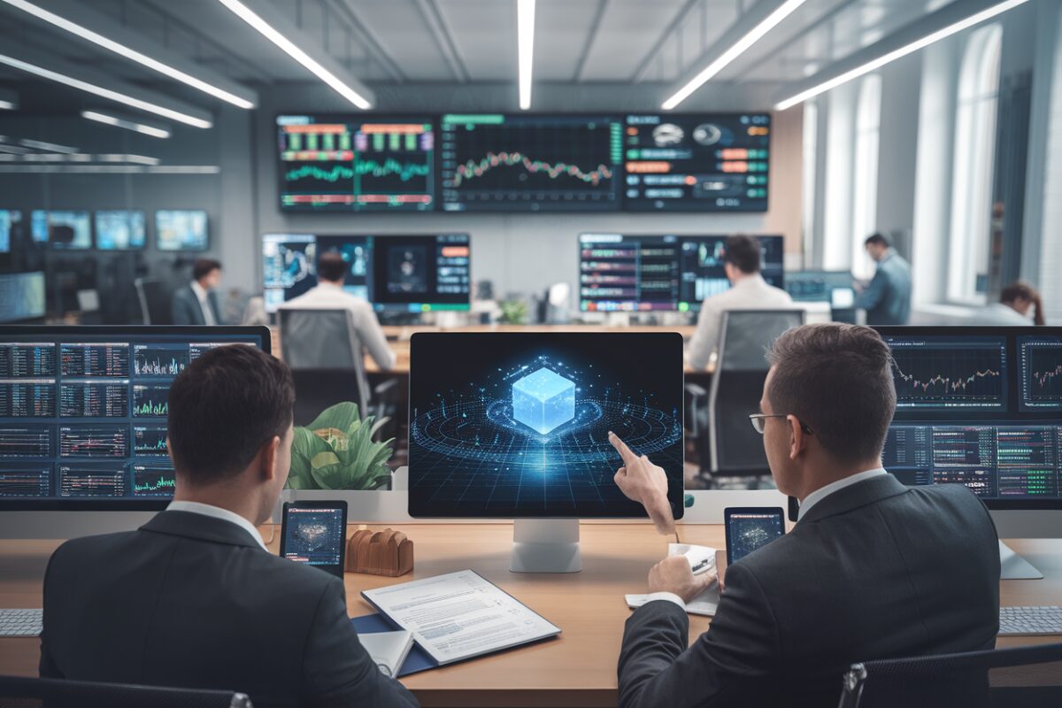 Deux analystes suivent volumes NFT et domination Ethereum sur écrans floutés