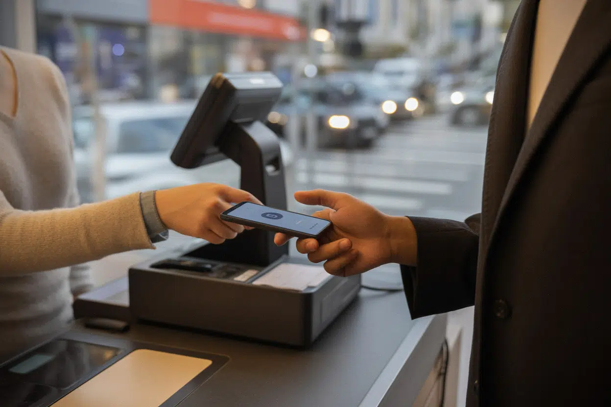 Paiement en magasin via stablecoin, usage quotidien et cadre britannique