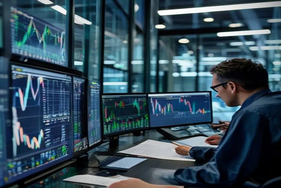 Analyste en salle des marchés consultant des prix obligataires institutionnels