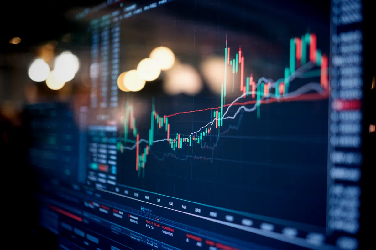 Investisseur brésilien consultant la fiscalité crypto sur un écran de trading à São Paulo