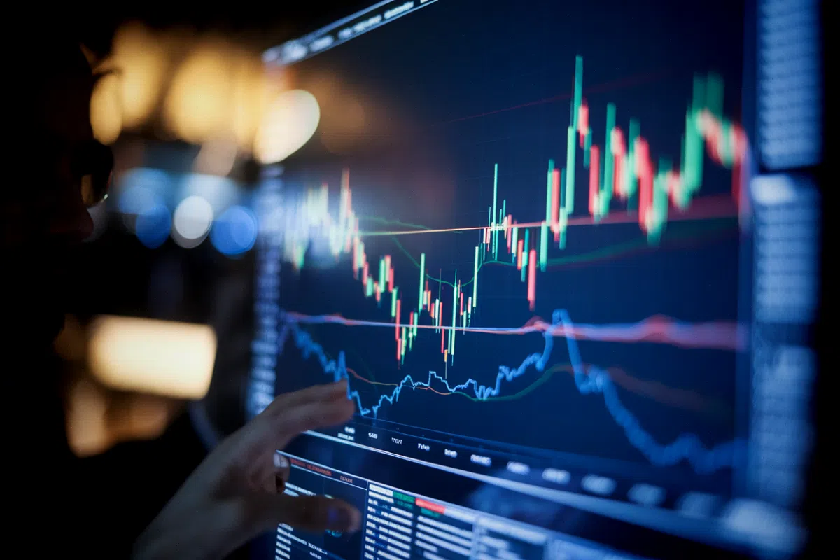HYPE bondit de 11 % apres une phrase de Trump : ce que disent vraiment les flux Cours du token HYPE de Hyperliquid en hausse affiche sur des ecrans de trading crypto