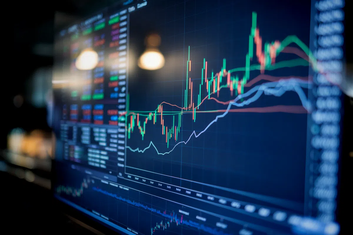 Trésor US : ces 950 milliards de dollars qui pourraient réinjecter de la liquidité dans le marché crypto Bâtiment du Trésor américain et graphiques de liquidité obligataire impactant le marché crypto