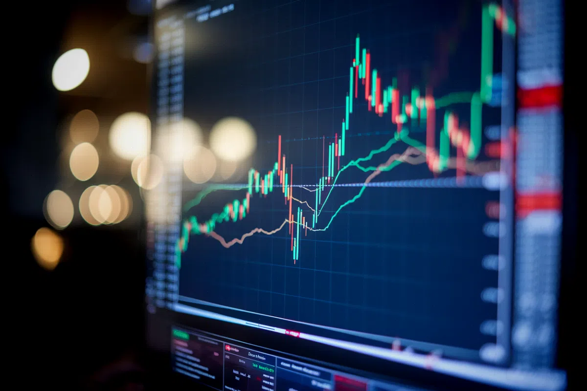S&P 500 : ce signal jamais revu depuis 1999 et 1929 fait ressurgir le spectre de la bulle Internet Courbe du S&P 500 vers son record affichée sur des écrans de trading à Wall Street