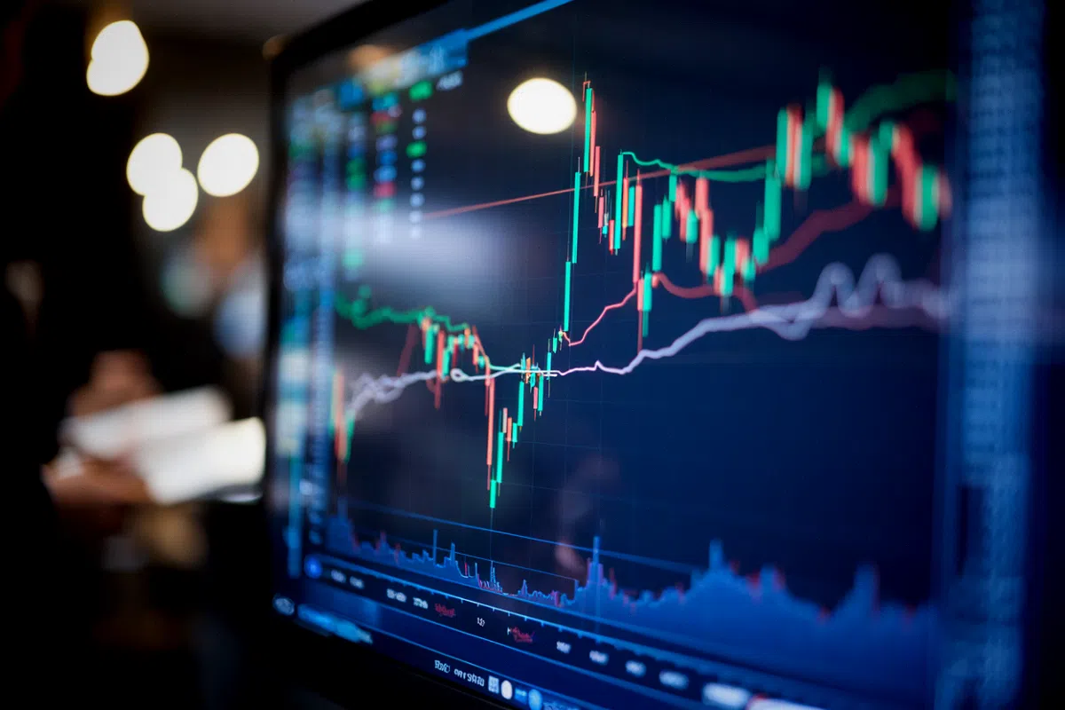 Pétrole à 109 dollars : ce que l'arrêt de l'oléoduc saoudien change pour les marchés Cours du pétrole Brent en forte hausse affiché sur des écrans de trading de marché